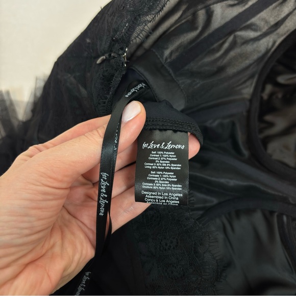 For Love and Lemons X REVOLVE Bustier Gown in Black Size M - Picture 10 of 12